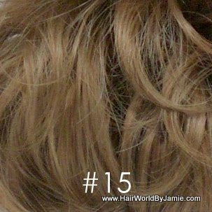 15" Long Curly Ponytail w/Banana Clip, Natural Loose Curls