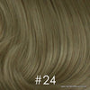 Hair Topper, Wavy Hair Pull Thru Crown Cover Volumizer w/Clips 3/4 Cap 1/2 Wig