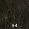12" Long Straight Hair Human Hair Clip-On Piece, Clip in Bangs, Volumizer