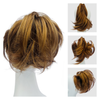Auburn Fun Messy Bun w/Short Straight Hair w/Bendable Wires Claw clip Updo Hairpiece Ponytail