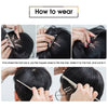 Easy, Clip & Go Style Toupees for Men, Hair System for Men, Black Hair Color