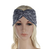 Wide Stretchy Cotton Headband w- Twisted Knot, Yoga Headband, Turban Liners, Turban Grip