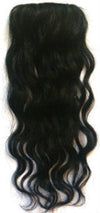 14" Long 100% Human Hairpiece Undetectable Wavy Clip-In Filler Seamless Topper Volumizer Clip in Bangs