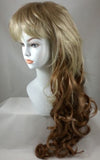 26" Long Curly Hair Extension Hairpiece w/Clip-Ons 3/4 Wig Volumizer