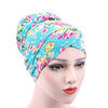 Stretchy Leopard, Flower Print wrap for Women,  Chemo Hat Turban,  Alopecia Headwear