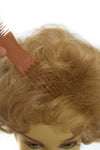 Hair Topper, Wavy Hair Pull Thru Crown Cover Volumizer w/Clips 3/4 Cap 1/2 Wig